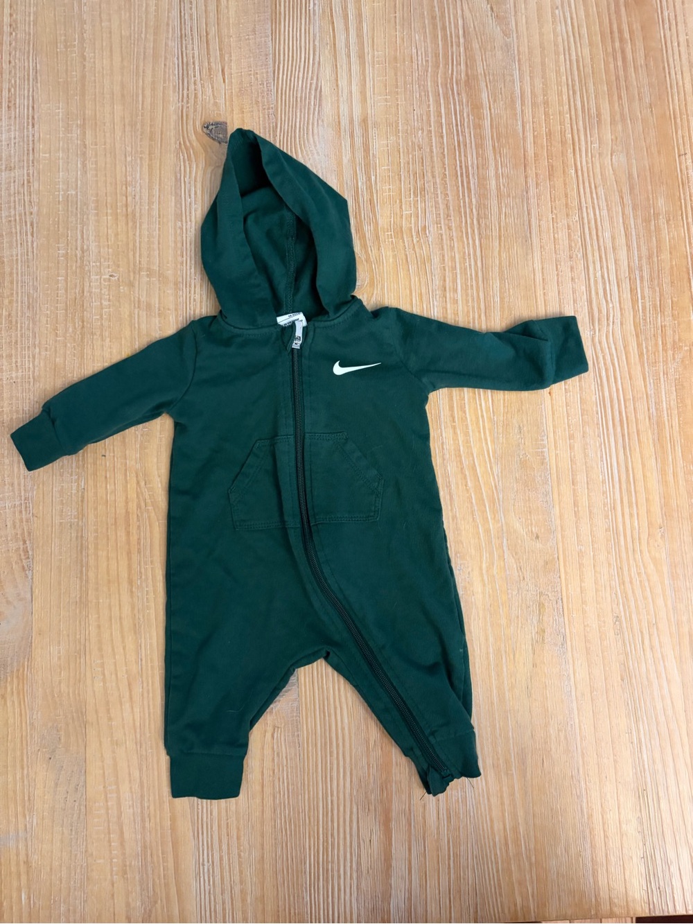 Green Nike Baby Zip Up Size 3 Months